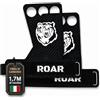 Roar® Paracalli CrossFit Senza Magnesite + Straps Palestra con Gomma Grip - Set Presa Antiscivolo per Trazioni, Muscle Up, Stacchi, Sollevamento Pesi e Fitness