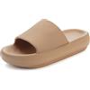 Donpapa Ciabatte Casa Donna Estive Pantofole Nuvola Uomo Originali Piscina Slides Gomma Cuscino Doccia Sandali Antiscivolo Scarpe da casa YZ Marrone 44-45