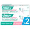 elmex Dentifricio Sensitive Professional Ripara e Previene denti sensibili 2x75 ml | Trattamento Per Denti Sensibili | Sollievo immediato dal dolore* | Previene la recessione gengivale