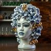 ROYAL SICILY Testa Moro Ceramica Siciliana Caltagirone Medusa Luxury 47 cm
