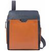 Piquadro Borsello Uomo Porta iPad 10,5" in Pelle Blu/Arancione CA4492W87/BLU