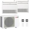 Mitsubishi Electric Condizionatore Dual a pavimento Mitsubishi MFZ-KT 9000+18000 BTU | MXZ-3F54VF4+MFZ-KT25VG+MFZ-KT50VG