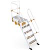 SVELT Scala A 45° Da 04 Gradini+piattaforma Con Sbarco A M 1,50