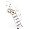 SVELT Scala A 45° Da 05 Gradini+piattaforma Con Sbarco A M 1,75