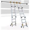 SVELT Scala Scorrevole Da 7 Gradini Per Scaffali