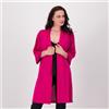 Caterina Lancini Cardigan in jersey lamé collo a scialle