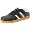 Armani Exchange Donna Berlino, Logo Doppia Banda Basket, Bianco Nero, 36 EU