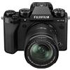 Fujifilm Digital X-T5 Fotocamera Mirrorless 40MP(Pixel Shift Multi Shot 160MP) KIT XF18-55mmF2.8-4, Sensore X-Trans CMOS 5 HR, IBIS, Filmati 6.2K 30p, Mirino EVF, Schermo LCD 3 tiltabile,Nero,Compact