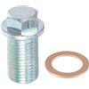 A ABSOPRO Tappo Coppa Olio Motore M14x1.5 Motore Olio Scarico Tappo Vite per per Mercedes-Benz Argento Tono