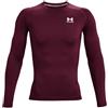 Under Armour Men's HeatGearÂ Armour Long Sleeve, T-Shirt Uomo, Marrone (609)/Bianco, L