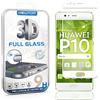 N NEWTOP Pellicola 3D FULL Compatibile con Huawei P10, GLASS FILM 0.4mm 9H Vetro Temperato Protezione Completa Full Screen Totale Bordi Schermo Display Anti Urto (Bianca, 1)