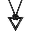 FaithHeart Cerchio Collana Vichinga Anello di Mobius Ciondolo Rune Vichinghe Amuleto del Mito Nordico Collanina Pelle Intrecciata Nodo Celtico Regalo Compleanno per Lui Coppie
