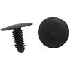 A ABSOPRO Bullone Rivetti 6mm Foro Dia Fissaggio Clip Plastica Nero (Set 40)