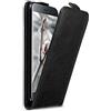 Cadorabo Custodia per Asus ZenFone 3 in NERO DI NOTTE - Protezione in Stile Flip con Chiusura Magnetica - Case Cover Wallet Book Etui