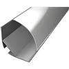 Pianeta Led Profilo in Alluminio Angolare 45° LP2040 da 2 mt per Striscia Led Cover Opaca