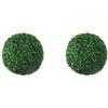 QOKLIYUI 2 Set di La Simulazione a Bassa Manutenzione Lascia la Palla d'erba Versatile e realistica Durevolezza di Lunga Durata Plastica Verde Ecologico 15 cm, Verde 15 cm 2Insieme