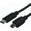 Manhattan Cavo HiSpeed USB Mini-B Maschio / USB-C Maschio 1m Nero