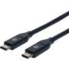 Manhattan Cavo USB-C Maschio/Maschio USB 3.2 Gen2 SuperSpeed 1m Nero