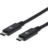 Manhattan Cavo SuperSpeed USB-C Maschio/USB-C Maschio 1m Nero