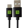 Techly Professional Cavo USB A Maschio 2.0 / USB-C Maschio 2m Nero