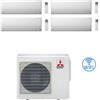 Mitsubishi Climatizzatore Condizionatore Mitsubishi MSZ-BT Wifi R32 Quadri Split Inverter 9000 + 9000 + 9000 + 9000 BTU con U.E. MXZ-4F80VF NOVITÁ Classe A++/A+