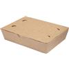Eco to go Box asporto con coperchio in cartoncino bio - 20x14x5cm avana