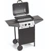 OMPAGRILL SRL Ompagrill - DOUBLE GAS 4936 con Double Cooking System + 2 Mensole laterali in acciaio