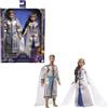Mattel Disney Wish - Re Magnifico e Regina Amaya, set di 2 bambole snodate con abiti rimovibili e tanti accessori inclusi, look ispirati al film, giocattolo per bambini, 3+ anni, HRC18