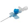 FARMACARE Srl Ago Cannula A Due Vie 22 Gauge 0,9x25mm In Acciaio Inox Consiliconatura Esterna, Tappo Luer Lock E Alette Laterali Colore Blu 50 Pezzi
