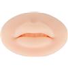 Socobeta Modello di Bocca in Silicone Morbido 3D, Labbra in Silicone Semipermanente Morbida Pelle Reale Sensazione di Tocco Labbra Finte per Allenamento con Microblading(Pelle chiara)