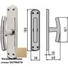 Ghidini 744406008 Maniglia Cremonese Ottone Satinato Milena Ez