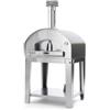 Fontana Forni Forno pizza a gas con carrello fontana mangiafuoco colore antracite 4 pizze