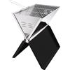 EVVIVA BARBEBOOK BBQ PORTATILE PIEGHEVOLE NEROCON ACCESSORI