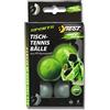 B Best Sporting Best Sporting - Palline divertenti da ping pong, 6 pezzi, fosforescenti fluorescenti in the Dark, 40 mm, colore: Verde