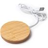 Base caricatore wireless in sughero e bamboo personalizzata Roly Furax personalizzate o neutre