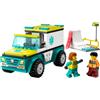 LEGO City Ambulanza di Emergenza e Snowboarder 60403