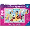 Ravensburger Puzzle Disney Princess Glitter 100 pezzi XXL