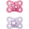 Mam Ciuccio Ortodontico Original 2-6m in Silicone con Scatola di Trasporto - Rosa