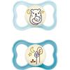 Mam Succhietto Air Night 6m+ in Silicone - Azzurro