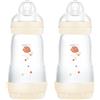 Mam 2pz Biberon Easy Start con Valvola Anticolica 260ml - Neutro