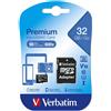 Verbatim Memory Micro SD 32GB SDHC Classe 10 - 44083 + Adattatore