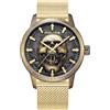 Police Orologio Analogico al Quarzo Uomo con Cinturino in Acciaio Inossidabile PEWJG0005504