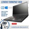 Lenovo ThinkPad T450 Core i5-5300u Ram 8gb SSD 240gb Win10 Notebook 14"