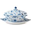ROYAL COPENHAGEN SALSIERA CON COPERCHIO 1017230 BLUE FLUTED FULL LACE