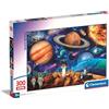 Clementoni - 21724 - Supercolor Puzzle - Space Mission - 300 Pezzi - Puzzle Bambini 9 Anni, Puzzle Illustrazione Spazio, Made In Italy