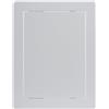 Vent Systems Pannello di Accesso in ABS Bianco, 150 x 200 mm (Dimensioni interne), per Cartongesso, Pareti e Soffitti. Copertura per Fori Elettrici e Idraulici