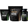 SELF OMNINUTRITION Kit Massa Muscolare Elite (Proteine isolate 1kg + Creatina 250 gr + Bcaa 100 cpr) - SELF OMNINUTRITION - Peanut better/cioccolato