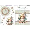Pannello Tessuto Butterfly Gnomo con farfalle