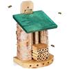 Relaxdays Casetta per Insetti, Alveare per Api, Coccinelle & Vespe, Giardino & Balcone, Bug Hotel Outdoor,Naturale/Verde