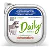 almo nature Daily con Pesce Bianco & Riso - Ricetta Senza Glutine - Cibo Umido per Cani Adulti - Pacco da 9 x 300 g